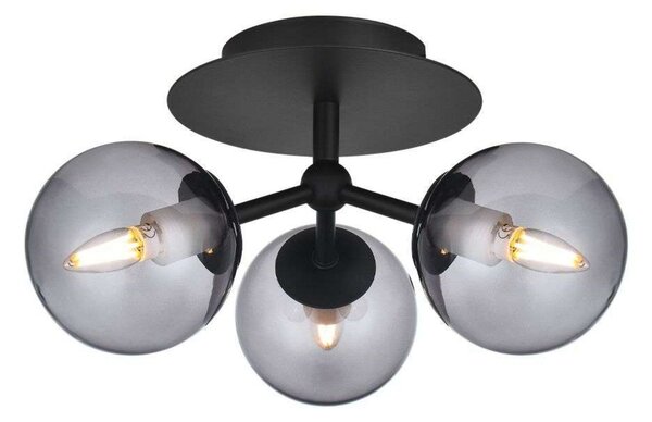 Plafoniera Halo Design, Grigio, Soggiorno, Metallo
