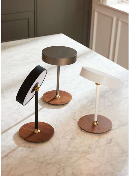Lampade da tavolo Halo Design, dimmerabile, Nero, Soggiorno, Metallo