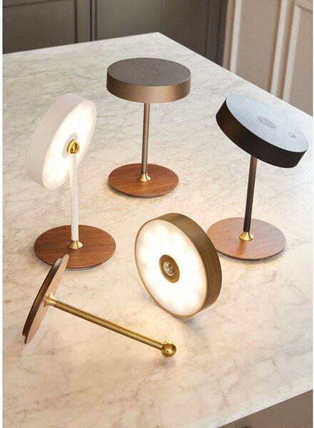 Lampade da tavolo Halo Design, dimmerabile, Dorato / Ottone, Soggiorno, Metallo