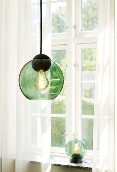 Lampada a sospensione Halo Design, Verde, Sala da pranzo, Metallo