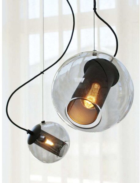 Lampada a sospensione Halo Design, Grigio, Sala da pranzo, Metallo