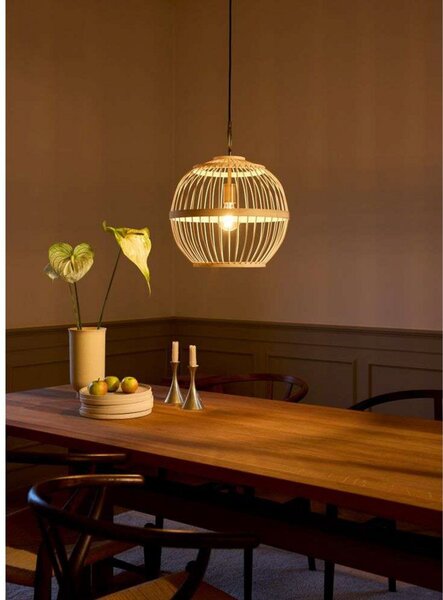Lampada a sospensione Halo Design, Legno, Sala da pranzo, Legno