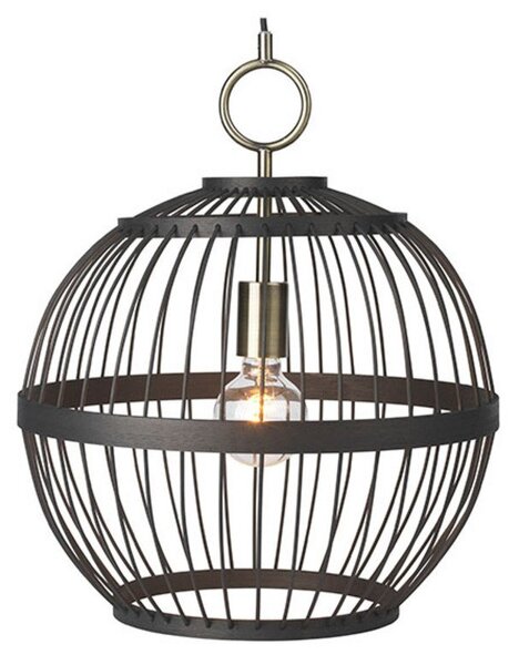Lampada a sospensione Halo Design, Nero, Sala da pranzo, Legno