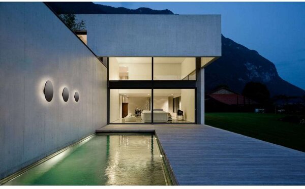 Applique da parete LIGHT-POINT, Nero, Balcone, Alluminio