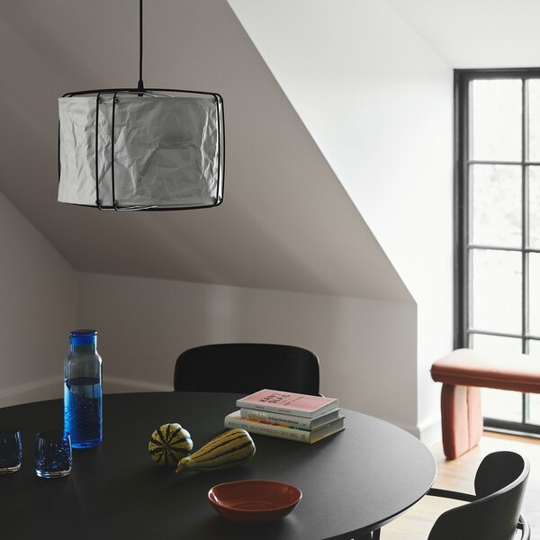 Lampada a sospensione Nordlux, Cardine 35, dimmerabile, Bianco, Soggiorno, Carta / Cartone