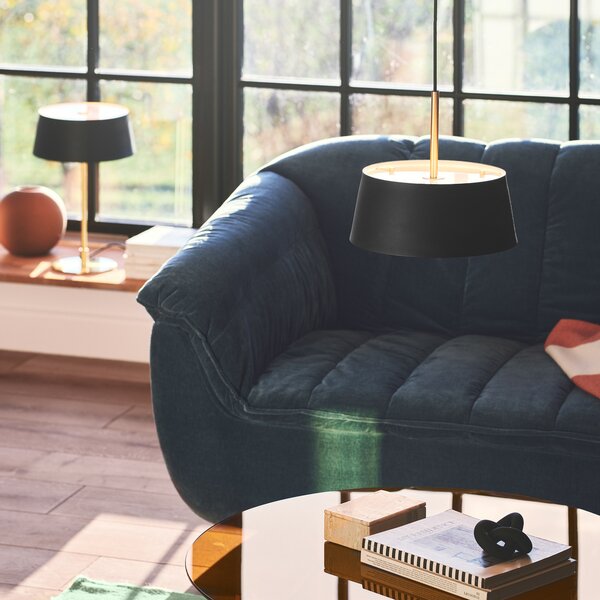 Lampada a sospensione Nordlux, Clasi 30, dimmerabile, Nero, Soggiorno, Metallo