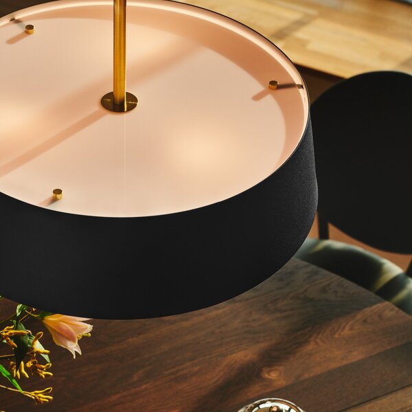 Lampada a sospensione Nordlux, Clasi 45, dimmerabile, Nero, Soggiorno, Metallo