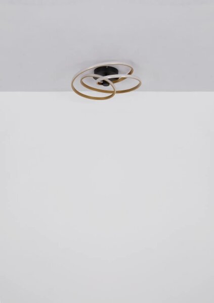 Globo 67183-40G - Lampadario a plafone LED GLYXAR LED/40W/230V oro/nero