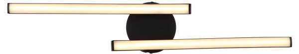 Globo 67178S - Lampadario a plafone LED TYLER LED/12W/230V nero