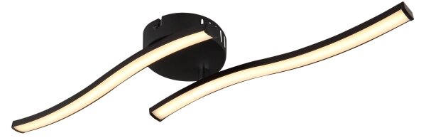 Globo 67178S - Lampadario a plafone LED TYLER LED/12W/230V nero