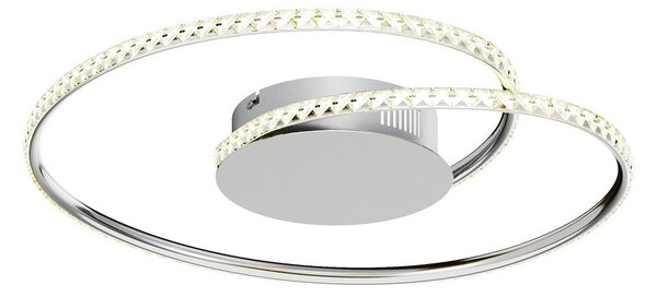 Plafoniera Lindby, Joline, Metallizzato, Soggiorno, Metallo, Moderno