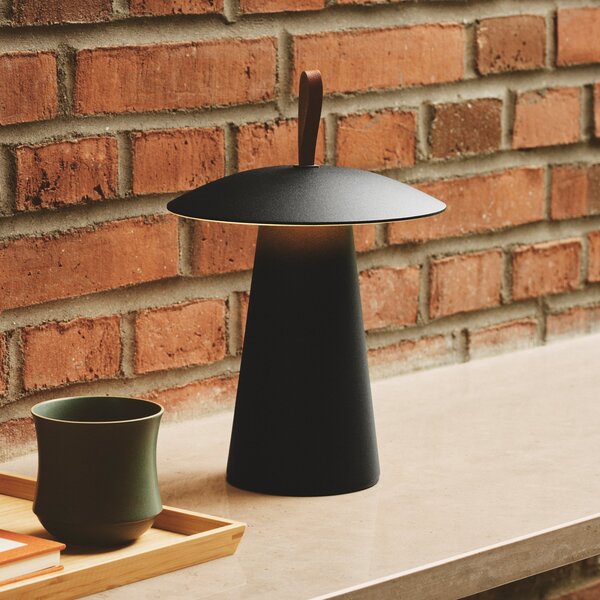 Lampade da esterno Nordlux, Ara To-Go, dimmerabile, Nero, Balcone, Alluminio