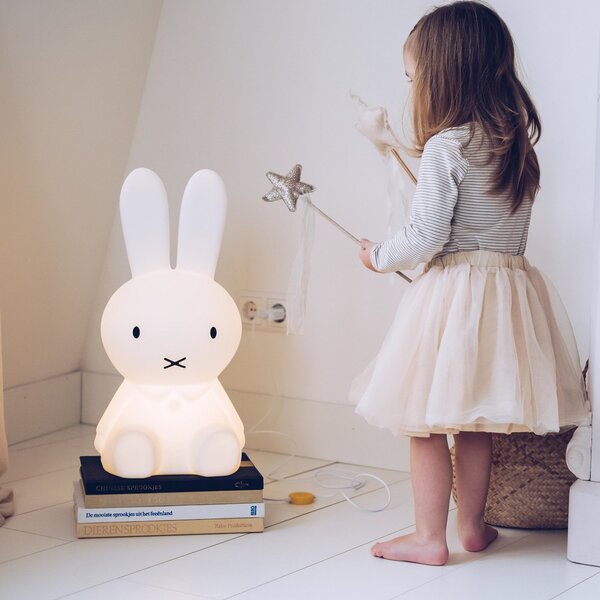 Lampade da tavolo Mr Maria, Miffy, dimmerabile, Bianco, Camera dei bambini, Plastica