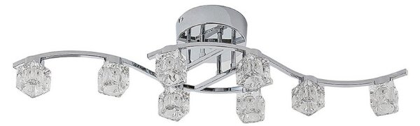 Plafoniera Lindby, Yaro, dimmerabile, Metallizzato, Soggiorno, Metallo, Moderno