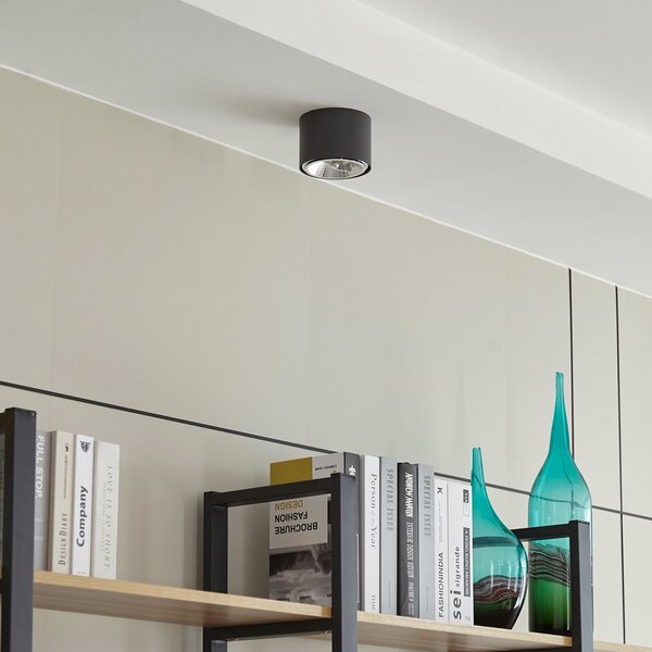 Plafoniera Arcchio, Mabel, dimmerabile, Grigio, Cucina, Alluminio, Moderno