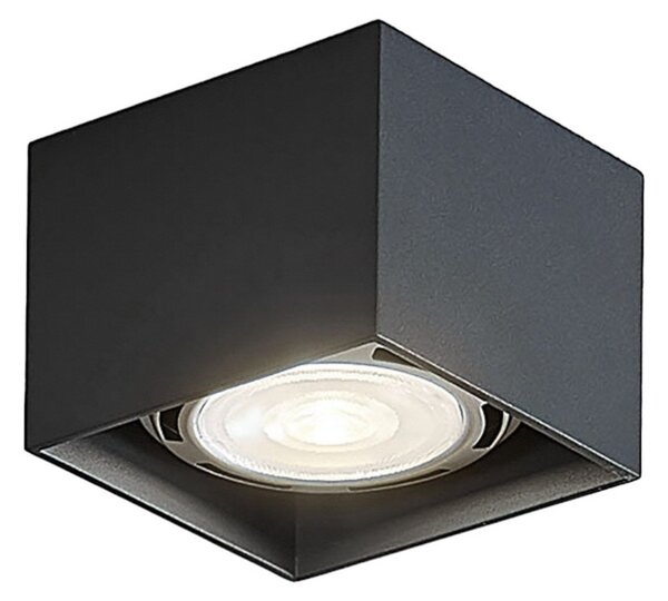 Plafoniera Arcchio, Mabel, dimmerabile, Grigio, Cucina, Metallo, Moderno