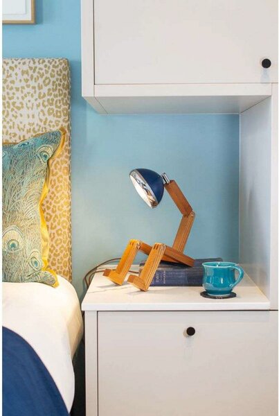 Lampade da tavolo MR. WATTSON, Blu, Soggiorno, Metallo, Vintage