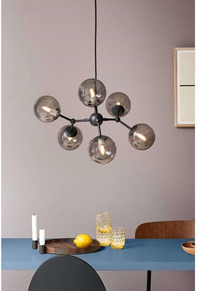 Lampada a sospensione Halo Design, Grigio, Sala da pranzo, Metallo