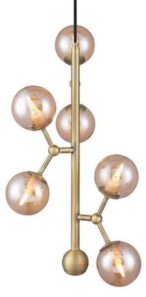 Lampada a sospensione Halo Design, Dorato / Ottone, Sala da pranzo, Metallo