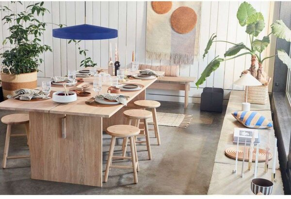 Lampada a sospensione OYOY Living Design, Hat Large, Blu, Sala da pranzo, Metallo, Scandinavo