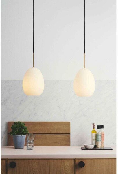 Lampada a sospensione Halo Design, Bianco, Sala da pranzo, Metallo