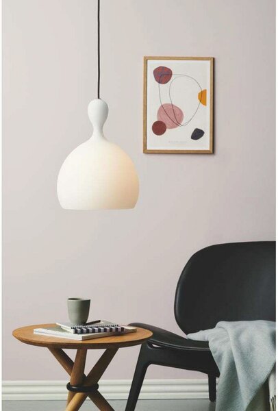 Lampada a sospensione Halo Design, Bianco, Sala da pranzo, Vetro