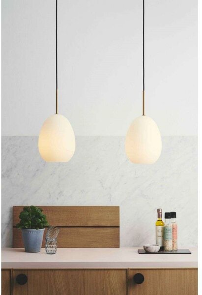 Lampada a sospensione Halo Design, Bianco, Sala da pranzo, Metallo