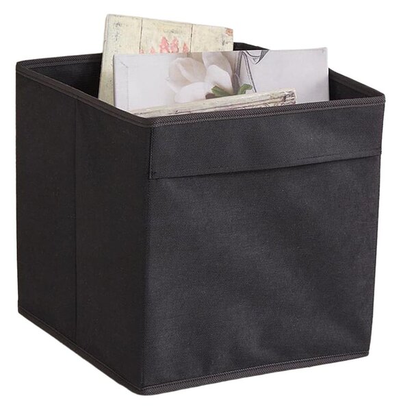 Scatola in tessuto nero 30x30x30 cm - Mioli Decor