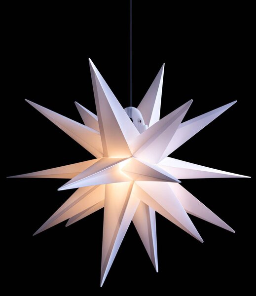 Stella LED da esterni, 18 punte, bianco, Ø 40 cm