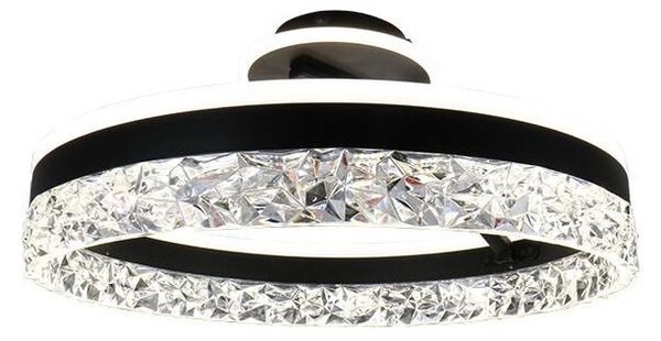 Lampadario a plafone LED dimmerabile LED/86W/230V 3000-6500K nero + telecomando