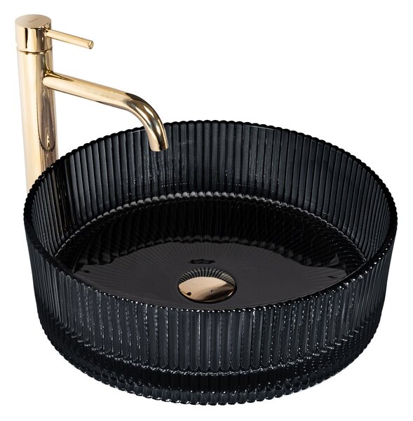 Lavabo da appoggio Rea Ingrid Black