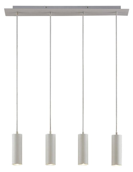 Lampada a sospensione Lindby, Joffrey, dimmerabile, Bianco, Soggiorno, Metallo, Moderno