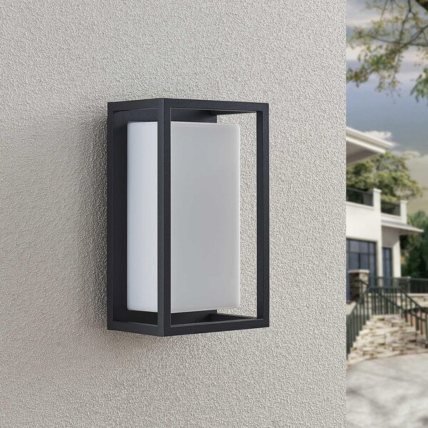 Lampade da esterno Lucande, Ilirian, Nero, Balcone, Alluminio, Moderno