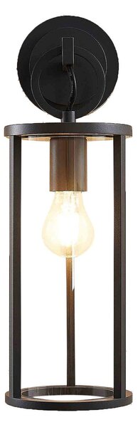 Lampade da esterno Lucande, Emmeline, dimmerabile, Nero, Balcone, Metallo, Moderno