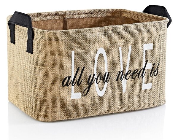 Cestino in iuta 30x22x30 cm - Mioli Decor