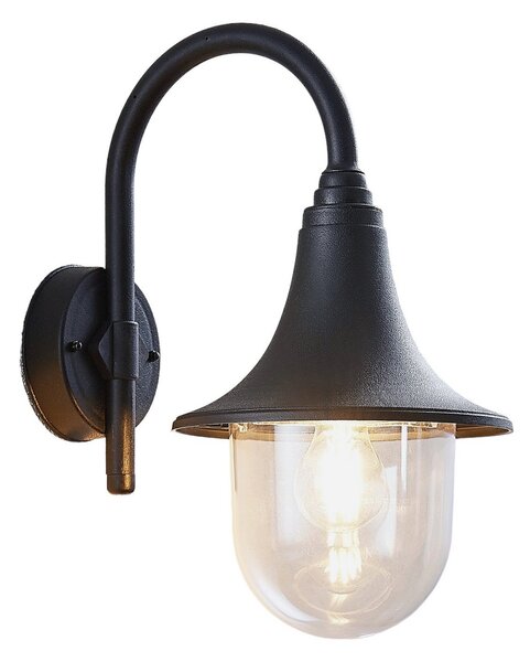 Lampade da esterno Lindby, Nalevi, dimmerabile, Nero, Balcone, Plastica, Moderno