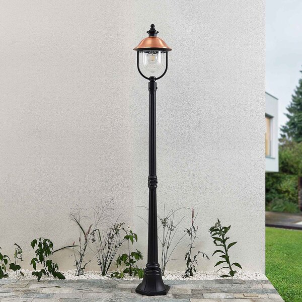 Lampade da esterno Lindby, Clint, dimmerabile, Rame, Alluminio, Vintage