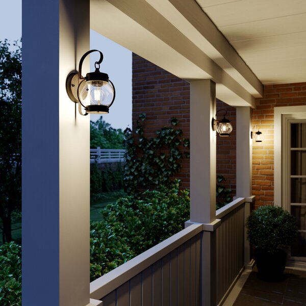 Lampade da esterno Lindby, Gerlo, dimmerabile, Marrone / Ruggine, Balcone, Metallo, Campagna / rustico