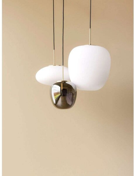 Lampada a sospensione Hübsch, Grigio, Soggiorno, Metallo