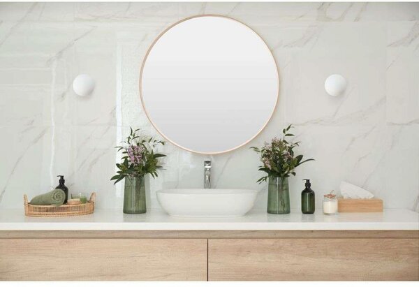 Plafoniera ANTIDARK, dimmerabile, Bianco, Bagno, Vetro
