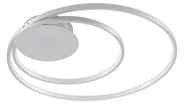 Plafoniera Lindby, Nerwin, dimmerabile, Metallizzato, Soggiorno, Metallo, Moderno