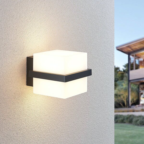 Lampade da esterno Lindby, Auron, Nero, Terrazza, Plastica, Moderno
