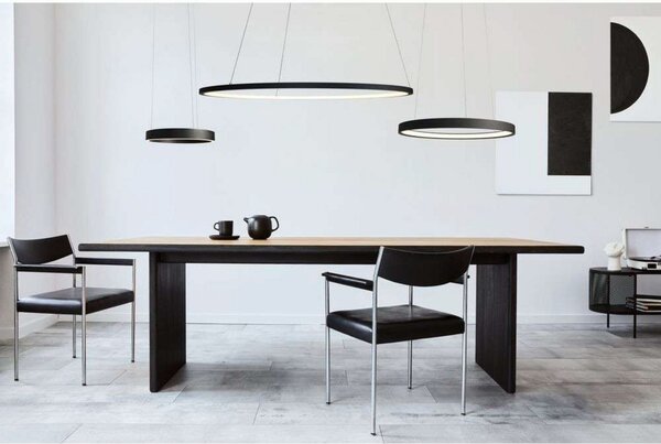 Lampada a sospensione ANTIDARK, Nero, Sala da pranzo, Alluminio