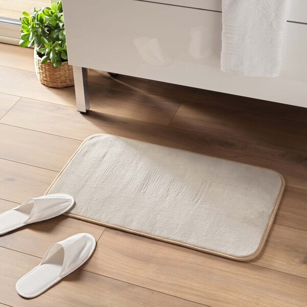 Tappeto da bagno beige 45x75 cm Vitamine - douceur d'intérieur