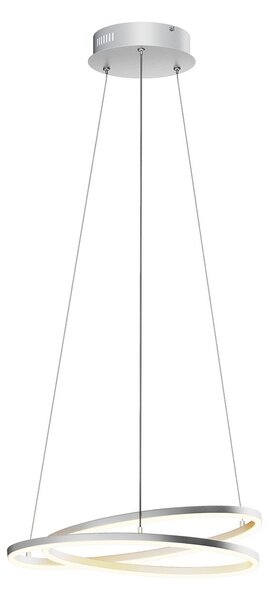 Lampada a sospensione Lindby, Davian, dimmerabile, Metallizzato, Soggiorno, Alluminio, Moderno