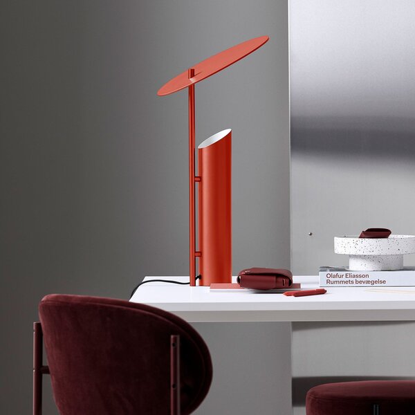 Lampade da tavolo Verpan, Reflect, Rosso, Soggiorno, Metallo, Design