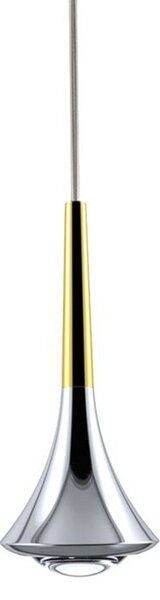 Lampada a sospensione Lodes, Dorato / Ottone, Alluminio