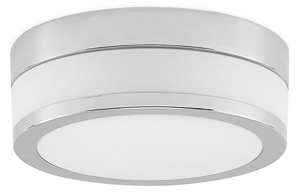 Plafoniera Lindby, Flavi, dimmerabile, Metallizzato, Bagno, Vetro, Moderno