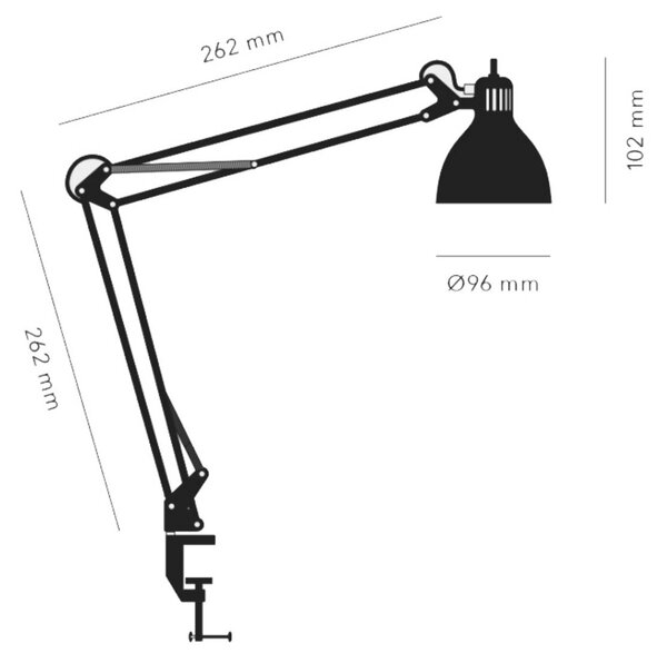 Lampade da tavolo NORDIC LIVING, Bianco, Studio / Ufficio, Alluminio