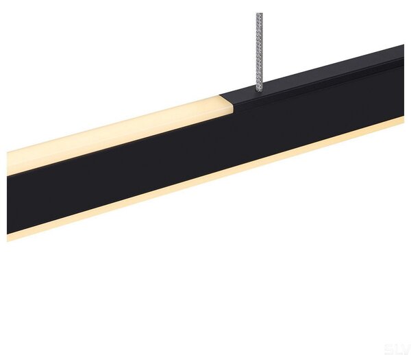 Lampada a sospensione SLV, One Linear, dimmerabile, Nero, Cucina, Metallo, Moderno